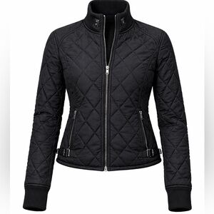 Schott NYC Quilted Moto Jacket Black Size S